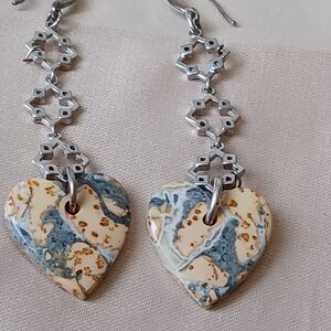 Unique design 925 Natural Maligano Jasper From Indonesia stone  Earrings